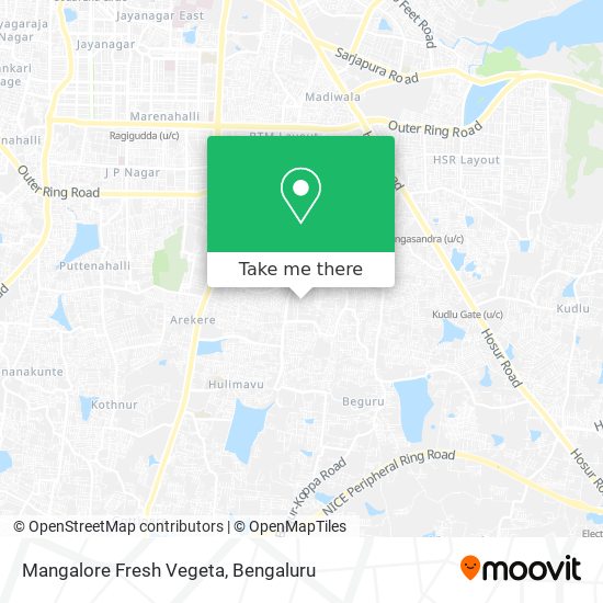 Mangalore Fresh Vegeta map