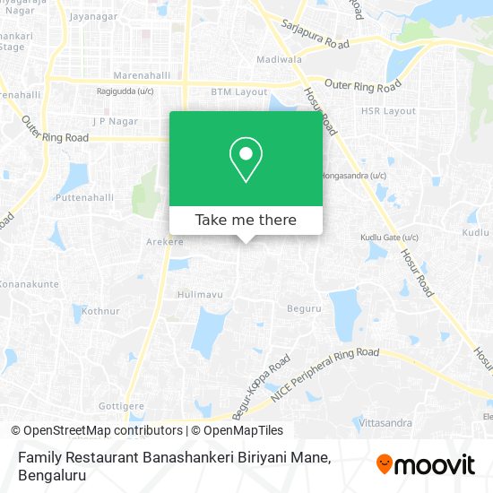 Family Restaurant Banashankeri Biriyani Mane map