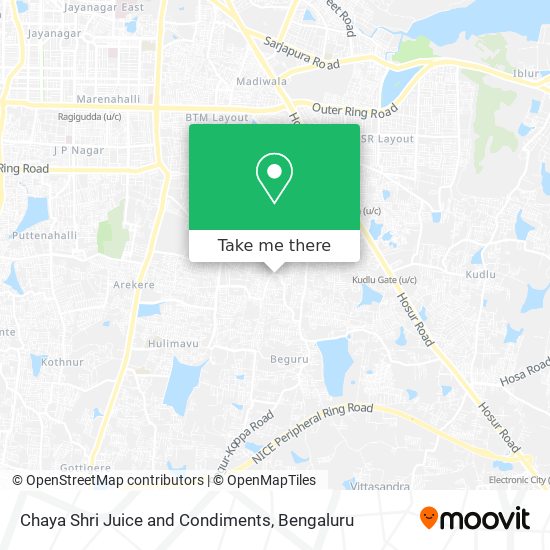 Chaya Shri Juice and Condiments map
