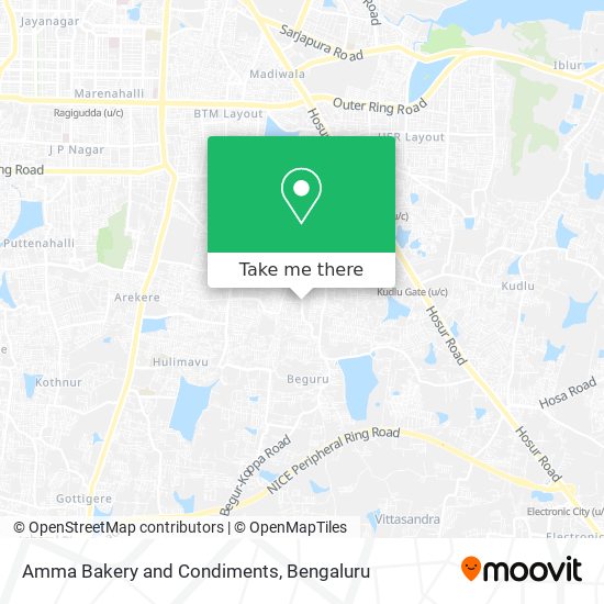 Amma Bakery and Condiments map