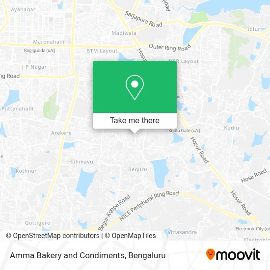 Amma Bakery and Condiments map