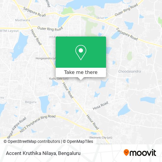 Accent Kruthika Nilaya map