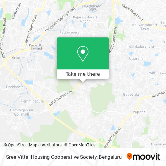 Sree Vittal Housing Cooperative Society map