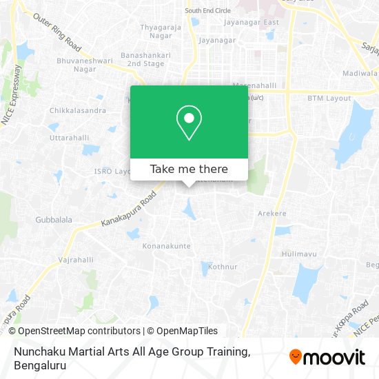 Nunchaku Martial Arts All Age Group Training map