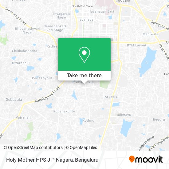 Holy Mother HPS J P Nagara map