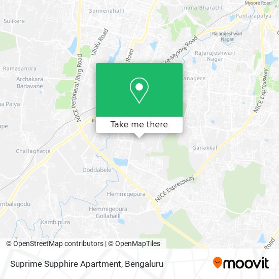 Suprime Supphire Apartment map