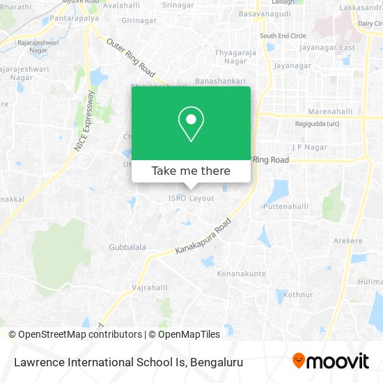 Lawrence International School Is map