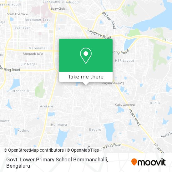 Govt. Lower Primary School Bommanahalli map