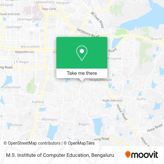 M.S. Institute of Computer Education map