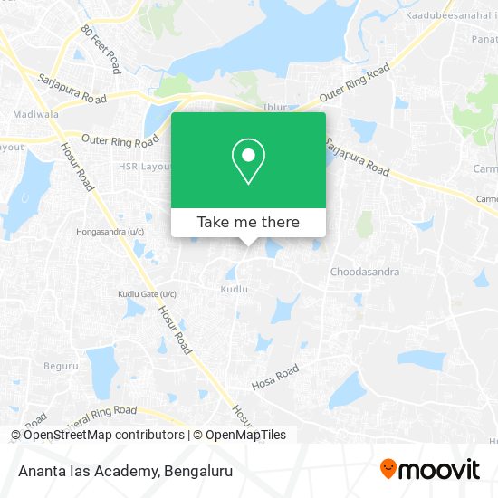 Ananta Ias Academy map