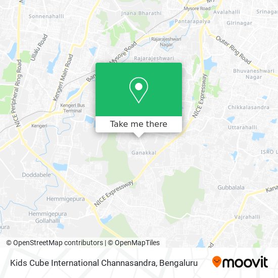 Kids Cube International Channasandra map