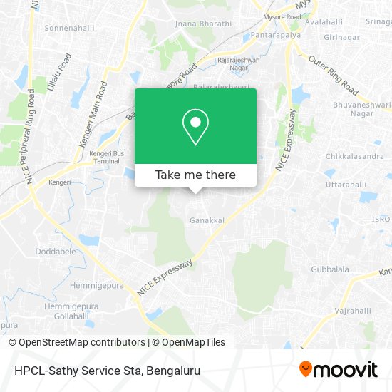 HPCL-Sathy Service Sta map