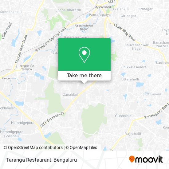 Taranga Restaurant map