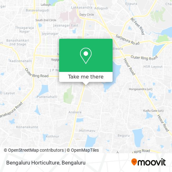 Bengaluru Horticulture map