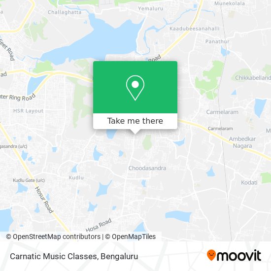 Carnatic Music Classes map