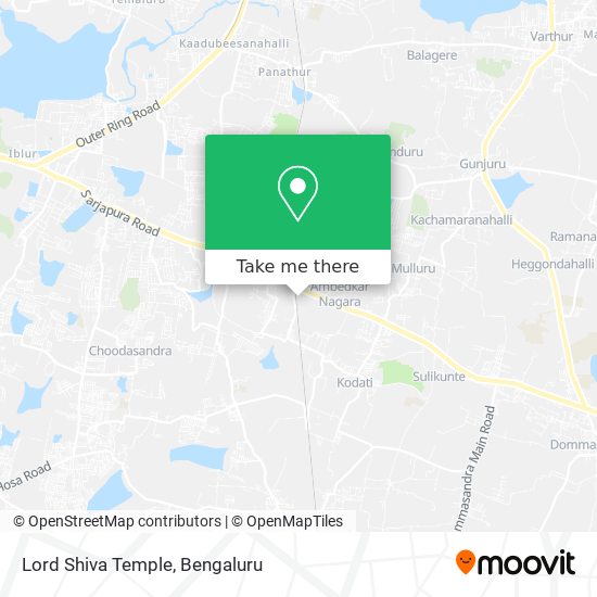 Lord Shiva Temple map