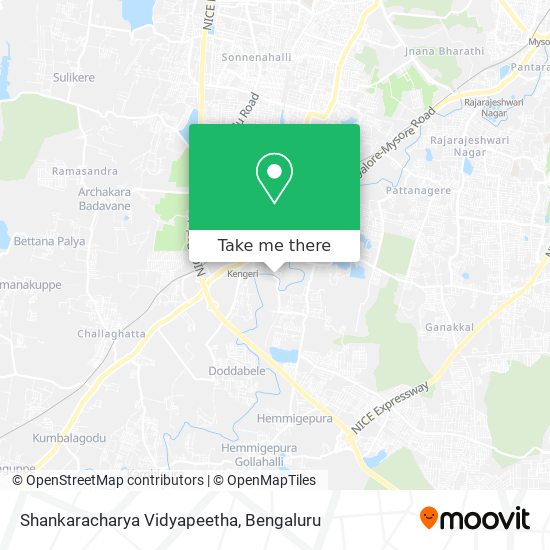 Shankaracharya Vidyapeetha map