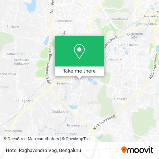 Hotel Raghavendra Veg map