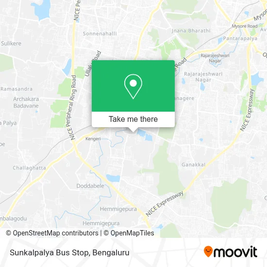 Sunkalpalya Bus Stop map