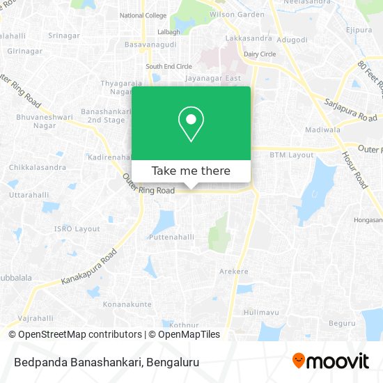 Bedpanda Banashankari map