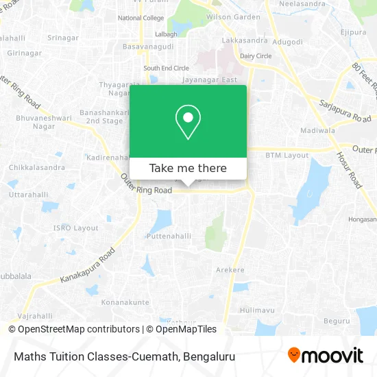 Maths Tuition Classes-Cuemath map