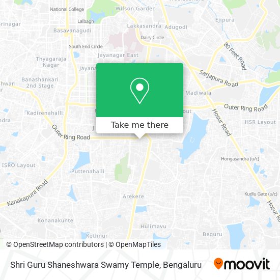 Shri Guru Shaneshwara Swamy Temple map