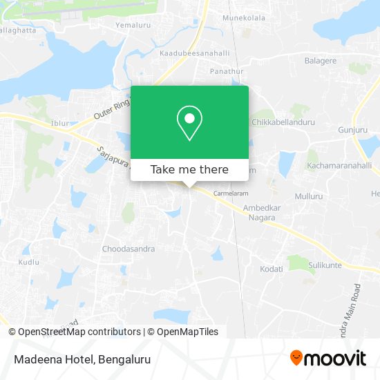Madeena Hotel map