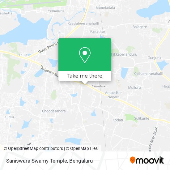 Saniswara Swamy Temple map