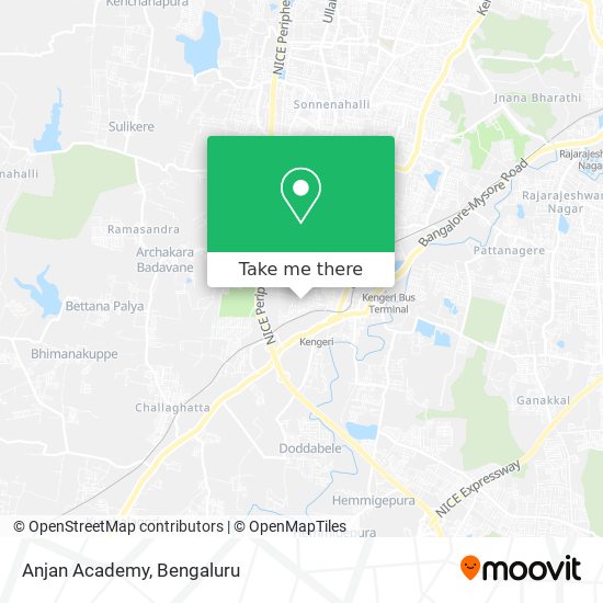 Anjan Academy map