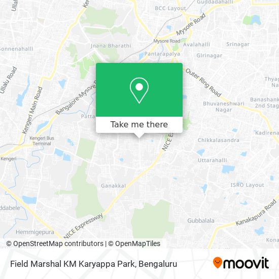 Field Marshal KM Karyappa Park map