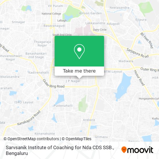 Sarvsanik Institute of Coaching for Nda CDS SSB. map