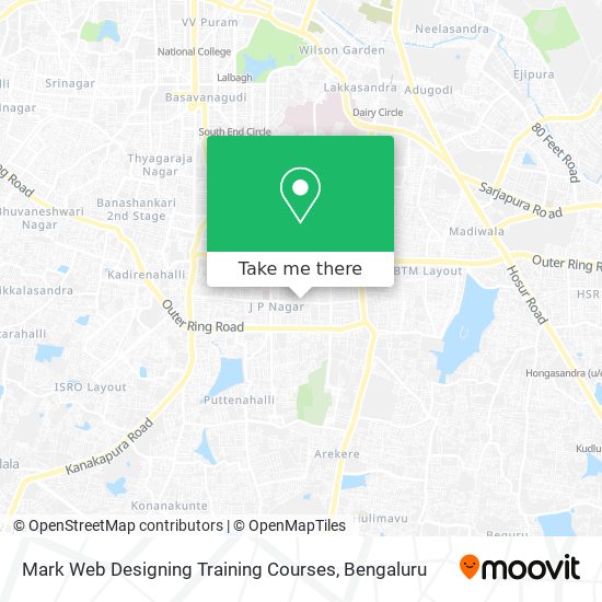 Mark Web Designing Training Courses map