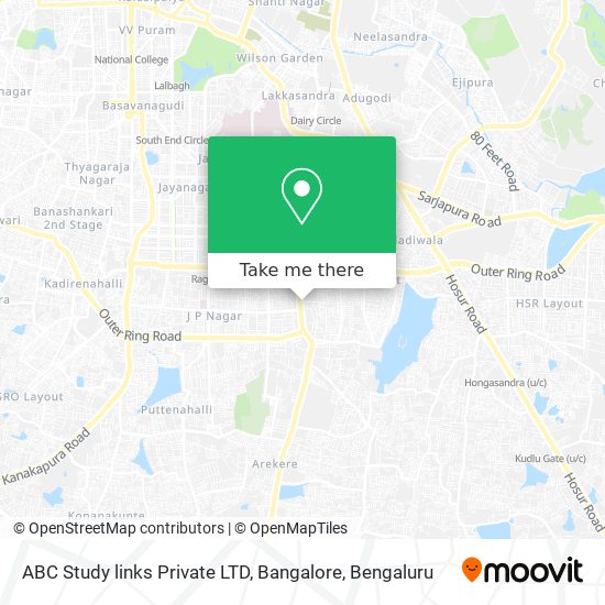 ABC Study links Private LTD, Bangalore map