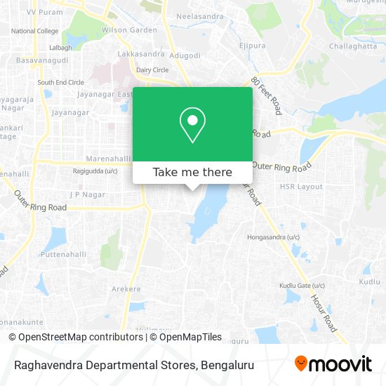 Raghavendra Departmental Stores map