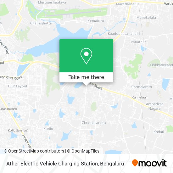 Ather Electric Vehicle Charging Station map