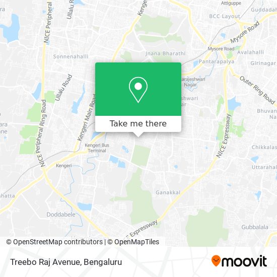 Treebo Raj Avenue map