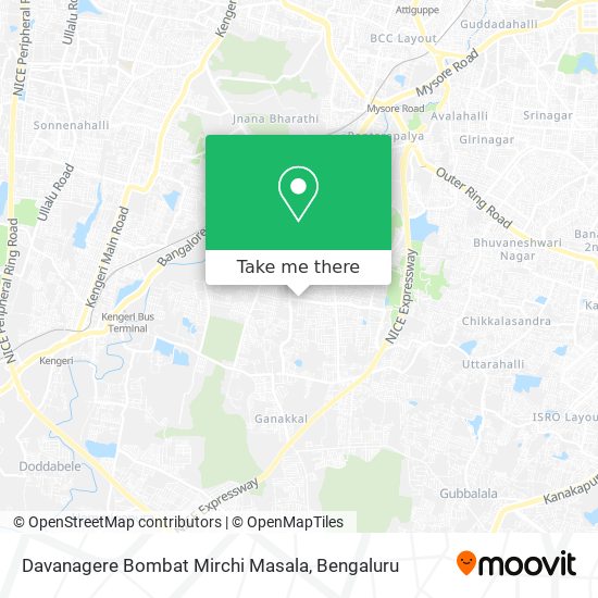 Davanagere Bombat Mirchi Masala map