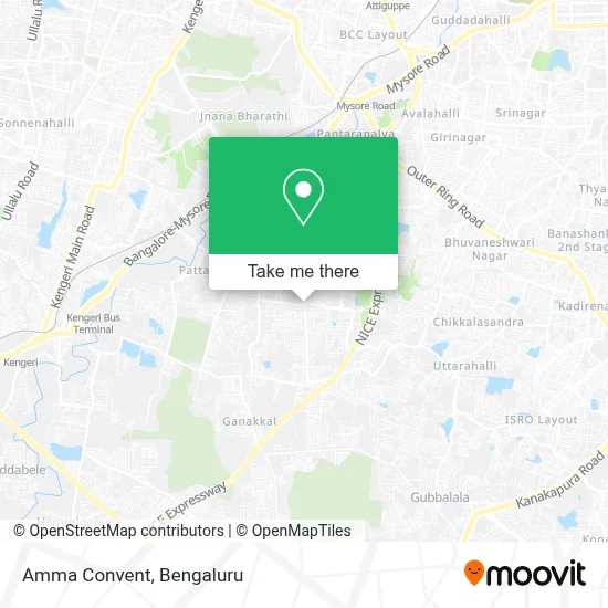 Amma Convent map