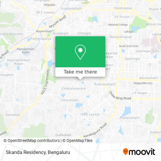 Skanda Residency map