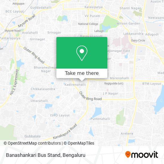 Banashankari Bus Stand map