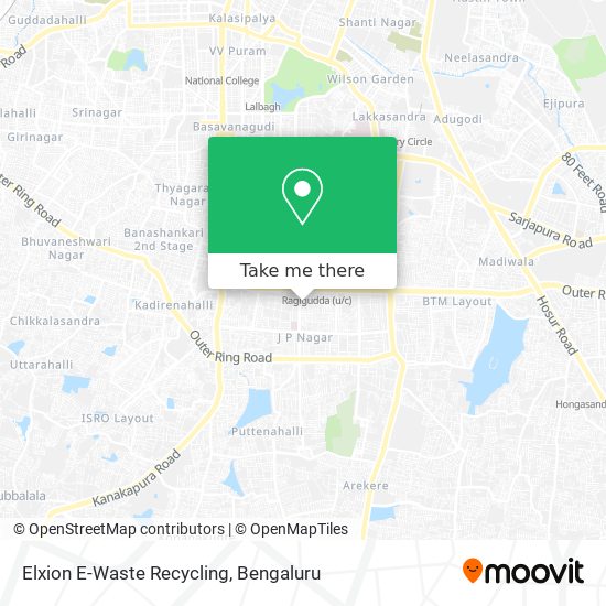 Elxion E-Waste Recycling map