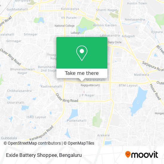 Exide Battery Shoppee map