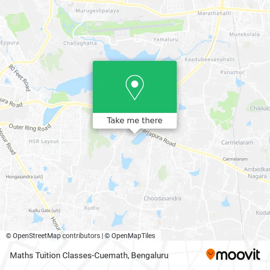 Maths Tuition Classes-Cuemath map