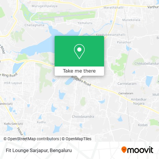 Fit Lounge Sarjapur map