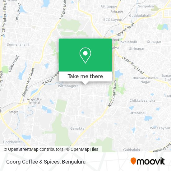 Coorg Coffee & Spices map