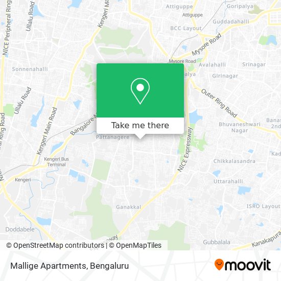 Mallige Apartments map