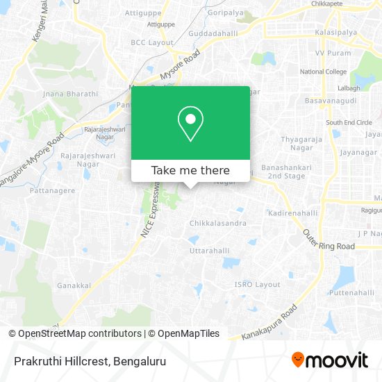 Prakruthi Hillcrest map