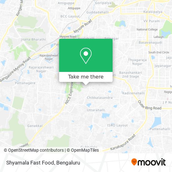 Shyamala Fast Food map