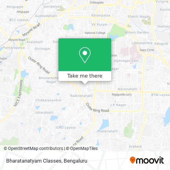 Bharatanatyam Classes map