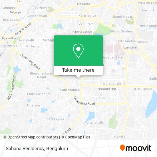 Sahana Residency map